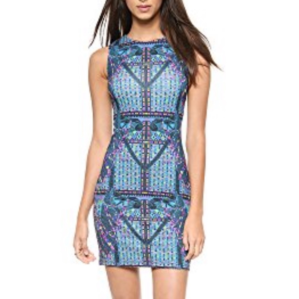 Mara Hoffman Ponte Mini Dress in Camels Teal
